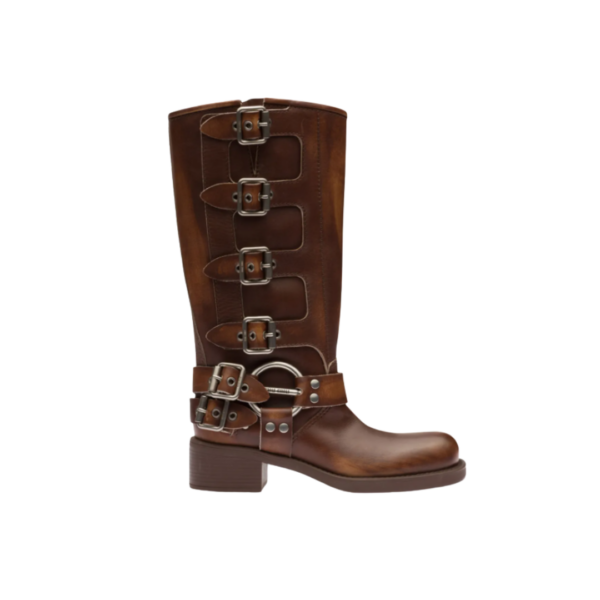 Lederstiefel Braun