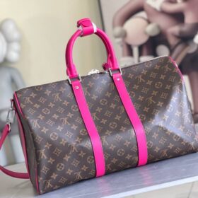 Keepall Bandoulière Pondichery Rosa 45 cm