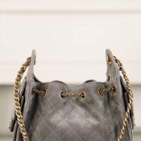 Mini-Handtasche Dunkelgrau 20 cm