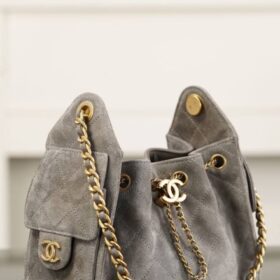 Mini-Handtasche Dunkelgrau 20 cm