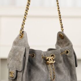 Mini-Handtasche Dunkelgrau 20 cm