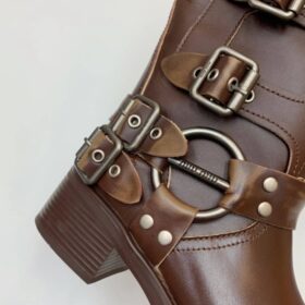 Lederstiefel Braun