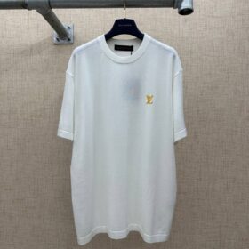 Kurzarm-T-Shirt mit Rundhalsausschnitt und Signatur