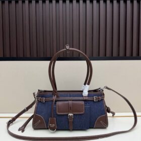 Bonnie Denim Blau/Kaffee 38 cm