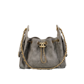Mini-Handtasche Dunkelgrau 20 cm