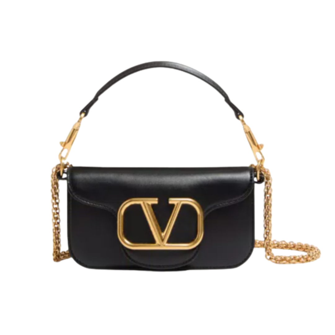 Locò Kalbsleder Schwarz/Gold 20 cm