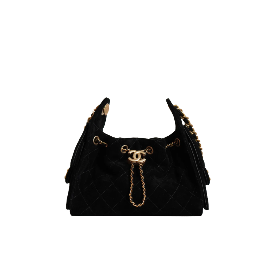 Mini Handtasche Schwarz 20 cm