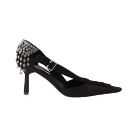 Canvas pumps Schwarz 7.5 cm