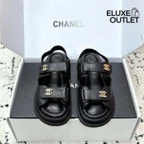 Sandalen Schwarz/Gold