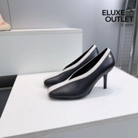 Pumps Schwarz/Elfenbein 9.5 cm