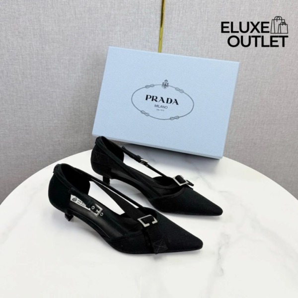 Canvas pumps Schwarz 4.5 cm