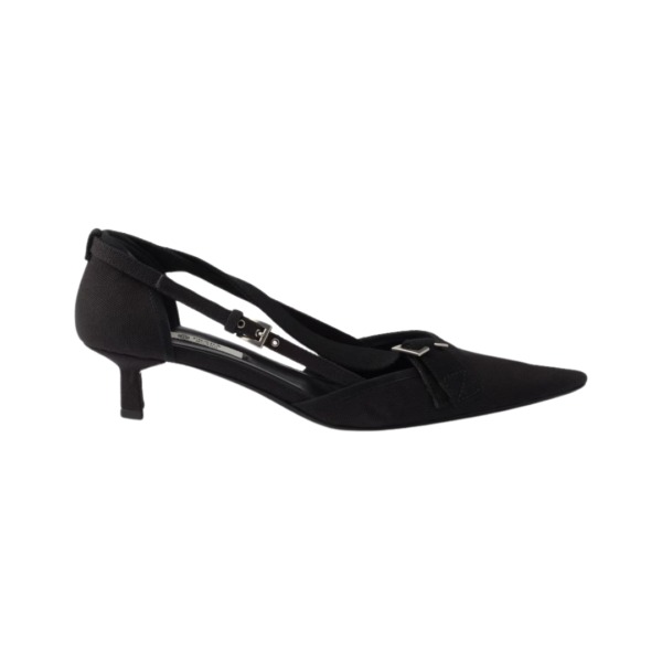 Canvas pumps Schwarz 4.5 cm