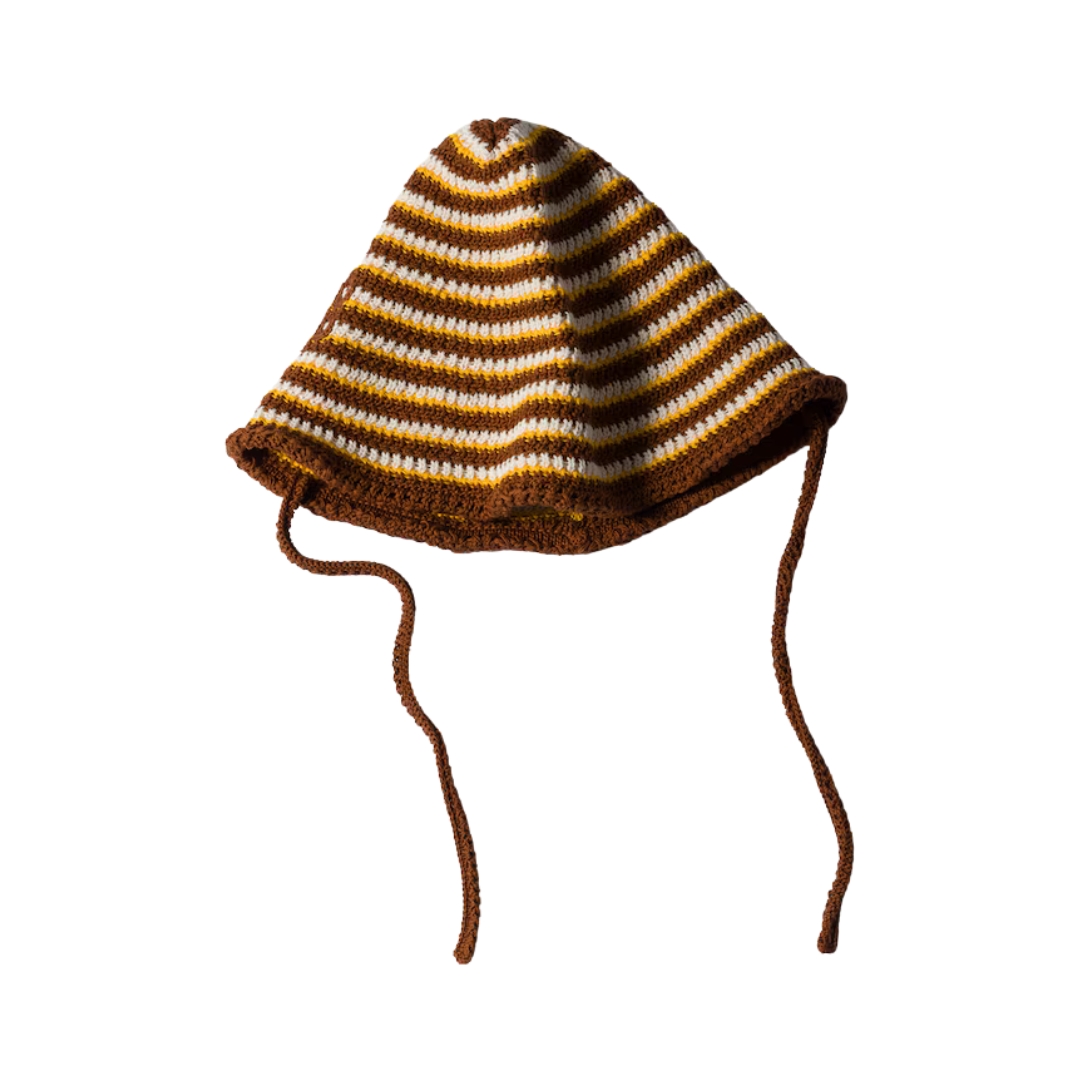 Knitted Cognac/Gelb