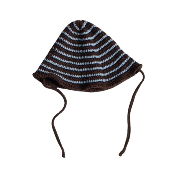 Knitted Braun/Blau