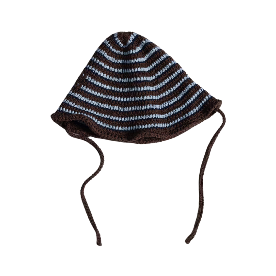 Knitted Braun/Blau