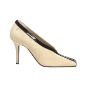 Pumps Beige/Schwarz 9.5 cm