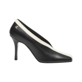 Pumps Schwarz/Elfenbein 9.5 cm