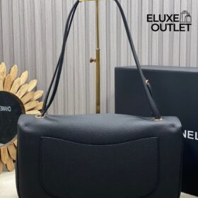 Maxi Klapptasche Schwarz/Gold 38 cm
