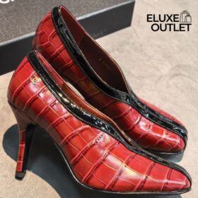 Pumps Burgund/Schwarz 9.5 cm