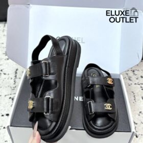 Sandalen Schwarz/Gold