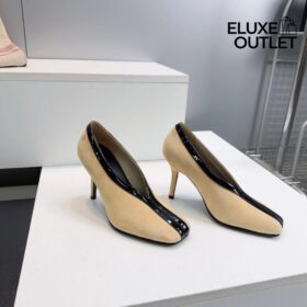 Pumps Beige/Schwarz 9.5 cm