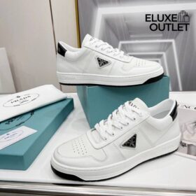 Downtown Ledersneaker Weiß/Schwarz