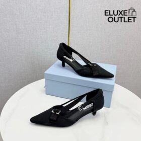 Canvas pumps Schwarz 4.5 cm