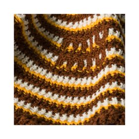 Knitted Cognac/Gelb
