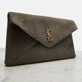 Cassandre Umschlag Wildleder Zinkgrau 29,5 cm