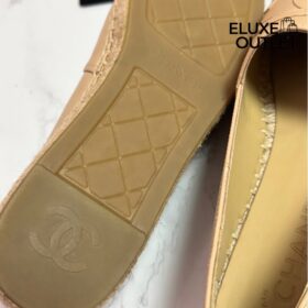 Espadrilles Beige & Schwarz