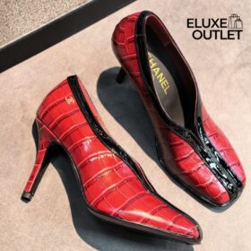 Pumps Burgund/Schwarz 9.5 cm