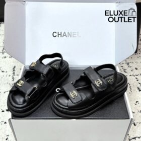 Sandalen Schwarz/Gold