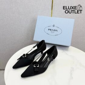 Canvas pumps Schwarz 4.5 cm