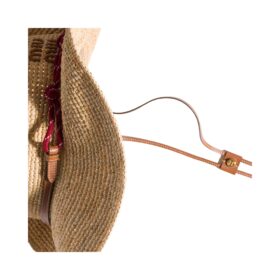 Raffia Beige/Burgund