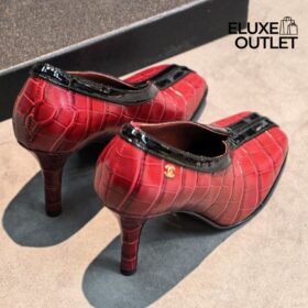 Pumps Burgund/Schwarz 9.5 cm