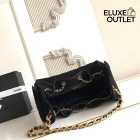 Mini Handtasche Schwarz 20 cm