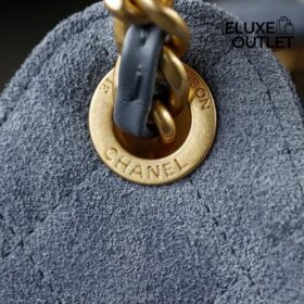 25 Suede Blau 30 cm