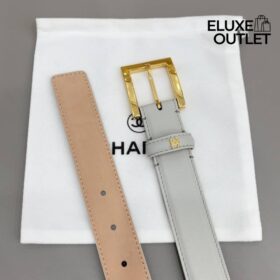 Leather Grau/Gold