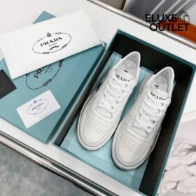 Downtown Ledersneaker Weiß/Schwarz