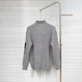 Plated Rib Cotton Bouclé Grau