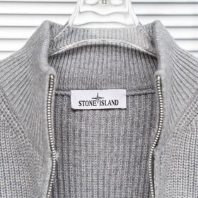 Plated Rib Cotton Bouclé Grau