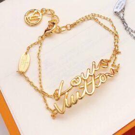Script Bracelet Gold