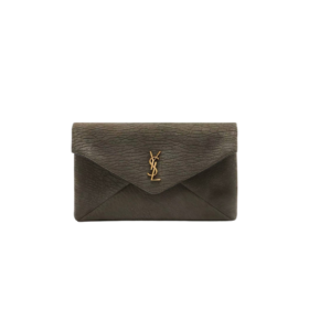 Cassandre Umschlag Wildleder Zinkgrau 29,5 cm