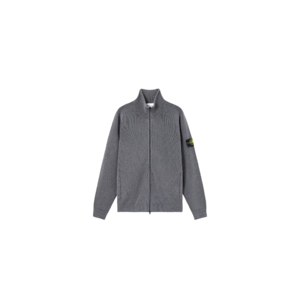 Plated Rib Cotton Bouclé Grau