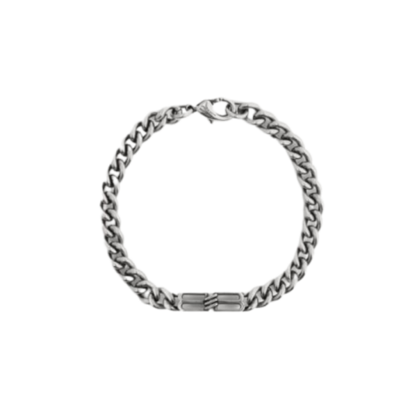 BB Icon Gourmette Armband Silber