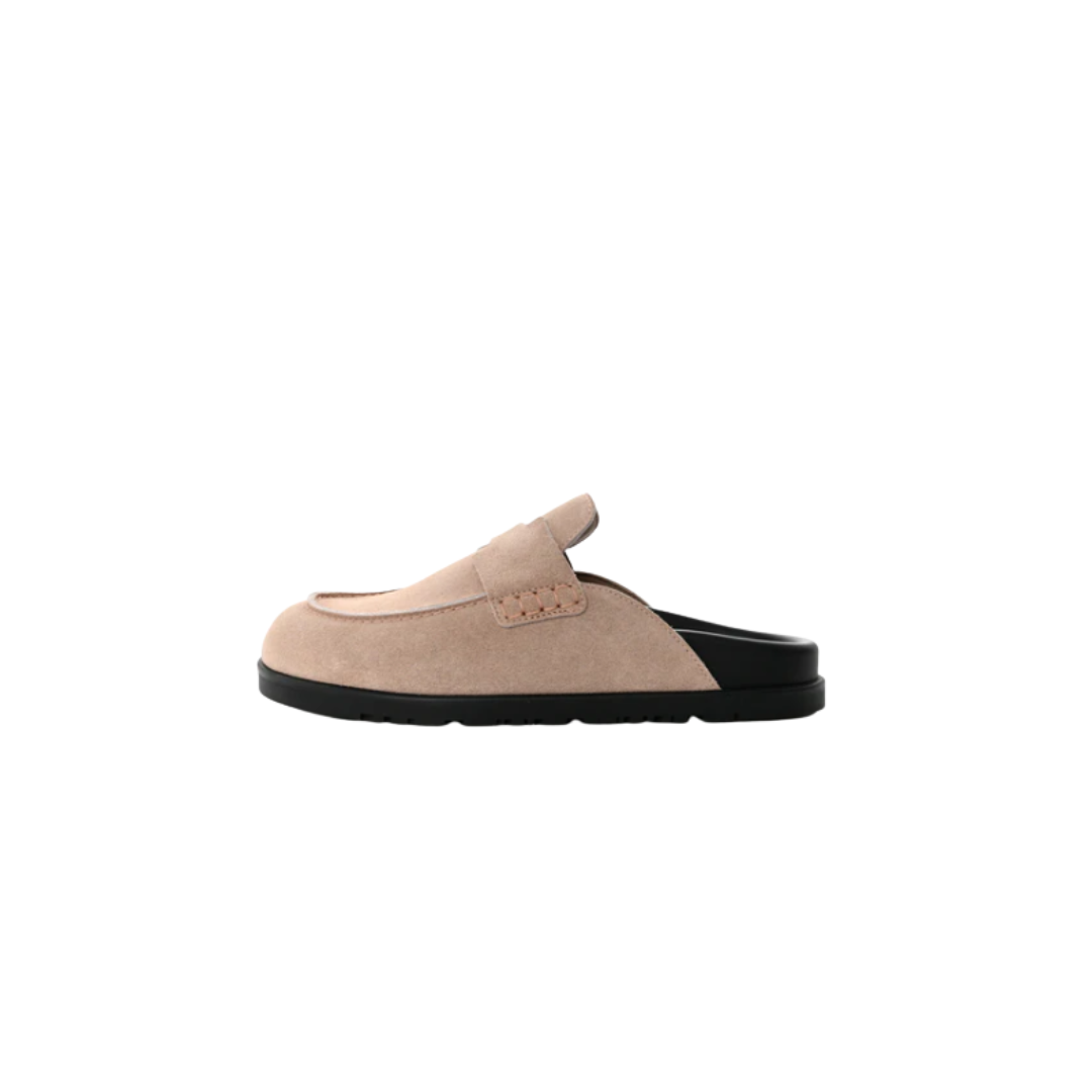 Go Mules Suede Beige