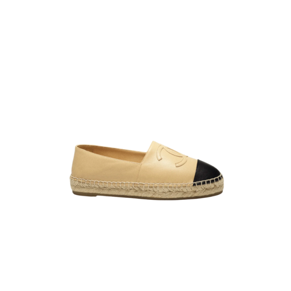 Espadrilles Beige & Schwarz
