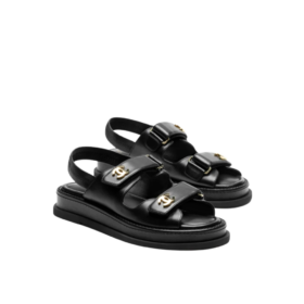 Sandalen Schwarz/Gold
