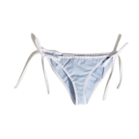 Poplin Hellblau/Weiß