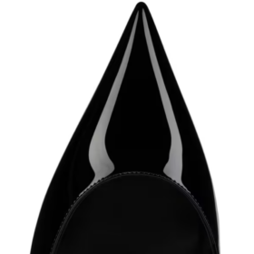 60 mm Slingback Pumps Patent Calf Leather Schwarz